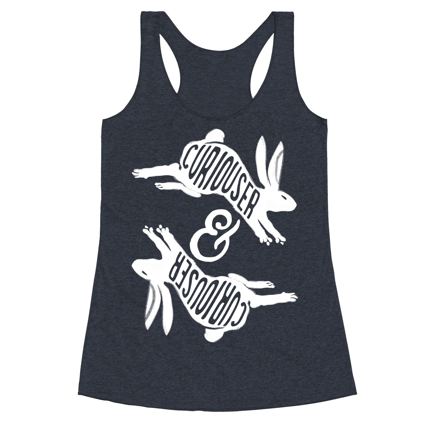 Curiouser And Curiouser Racerback Tank