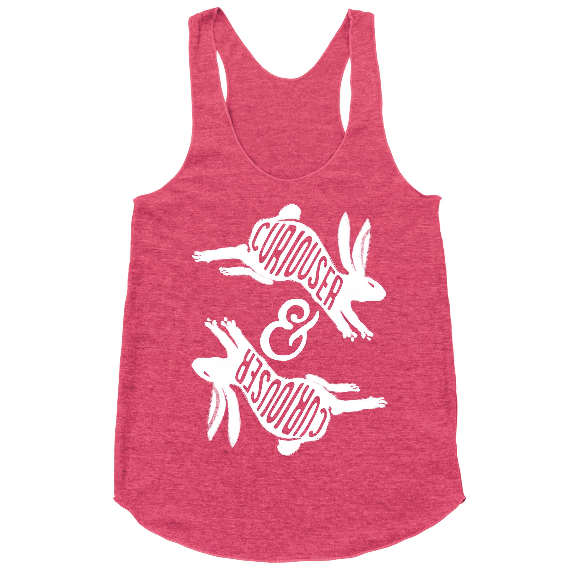 Curiouser And Curiouser Racerback Tank