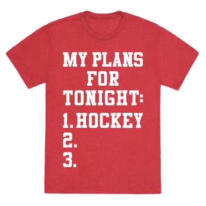 Hockey Plans Unisex Triblend Tee