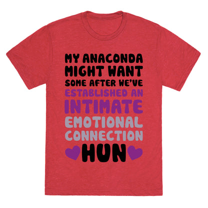 My Anaconda Might Want Some Unisex Triblend Tee