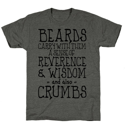 Beards Carry Crumbs Unisex Triblend Tee