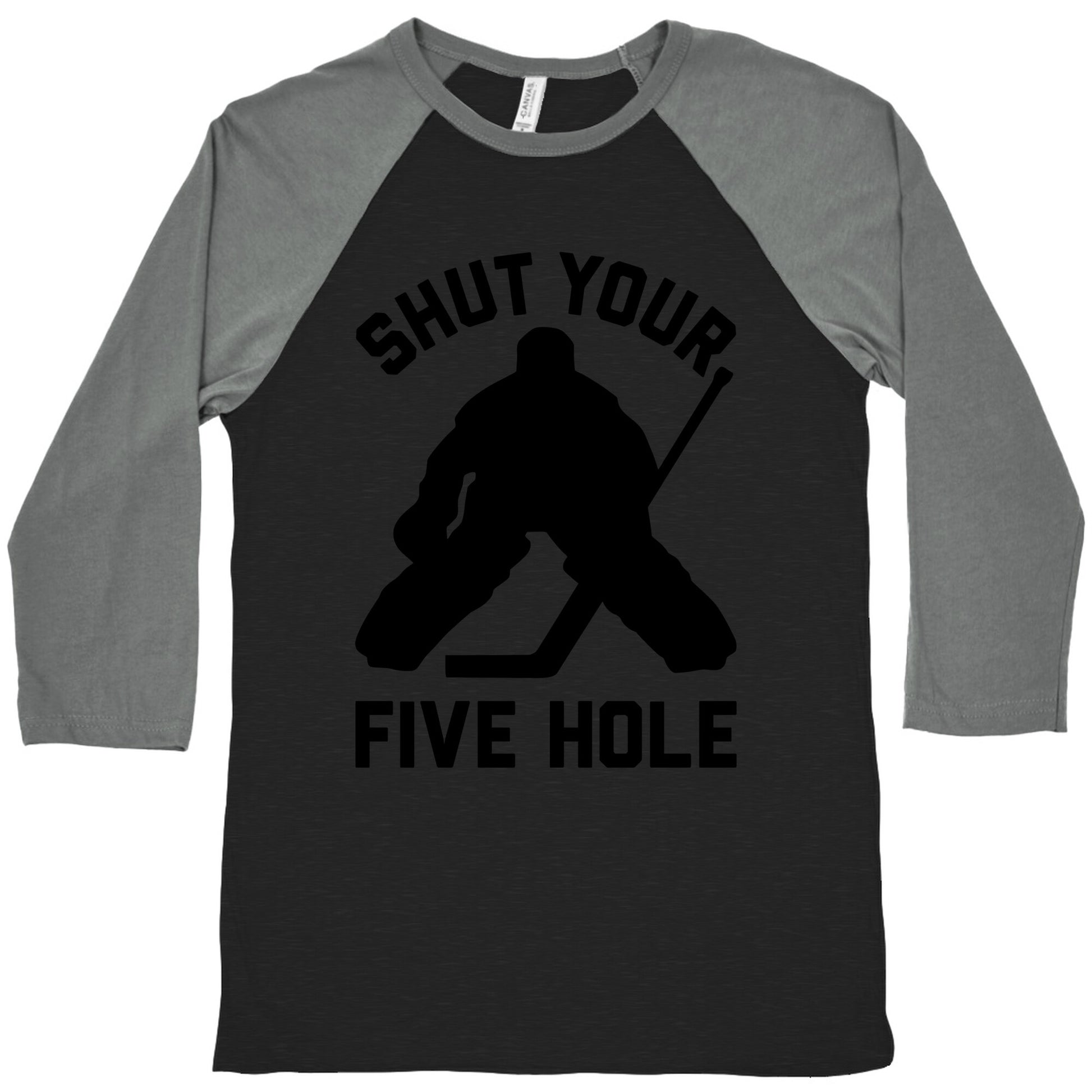 Shut Your Five Hole Baseball Tee