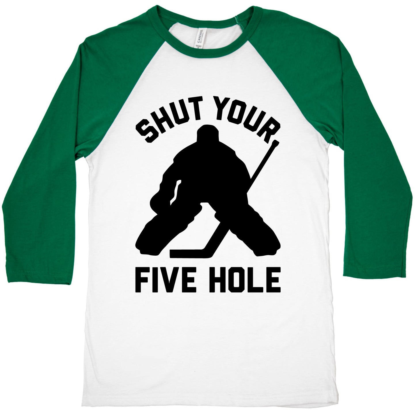 Shut Your Five Hole Baseball Tee