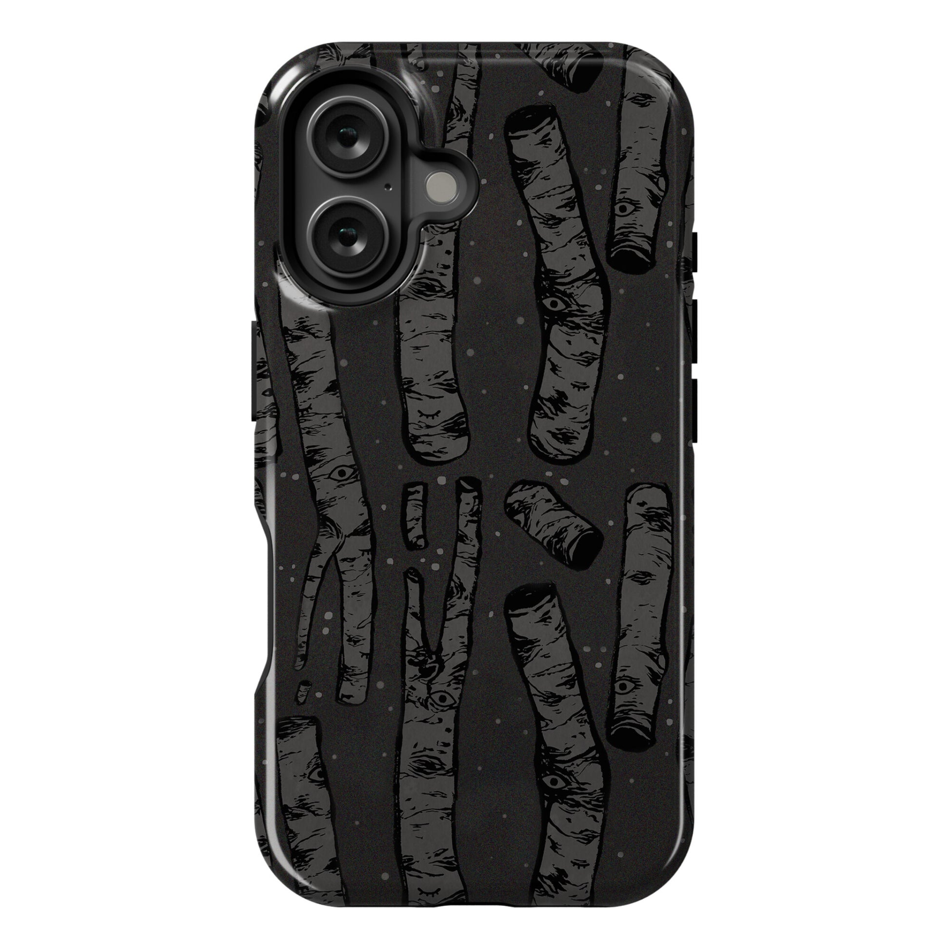 Birch Trees and Runes Phone Case