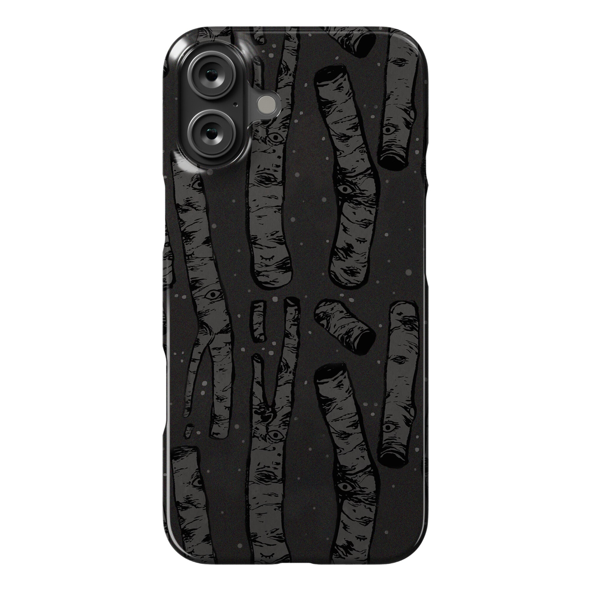 Birch Trees and Runes Phone Case