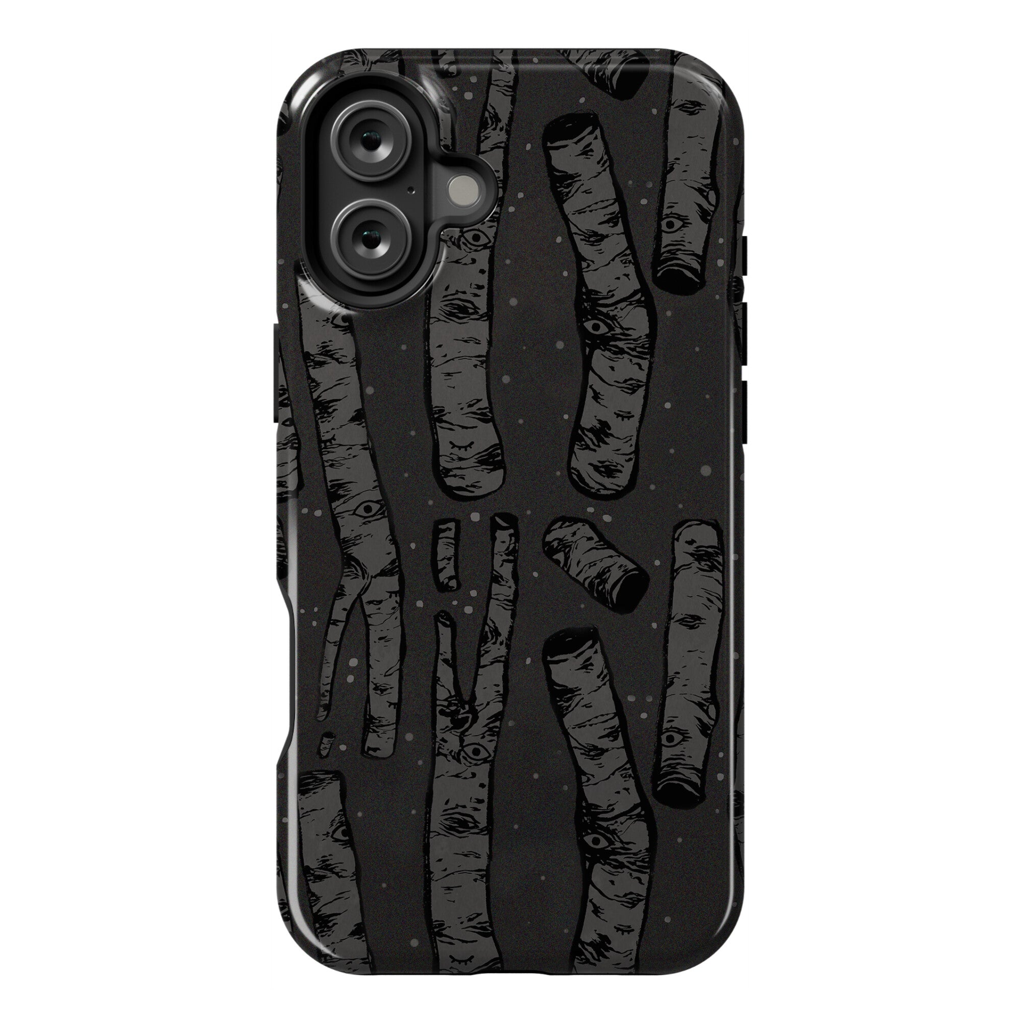 Birch Trees and Runes Phone Case