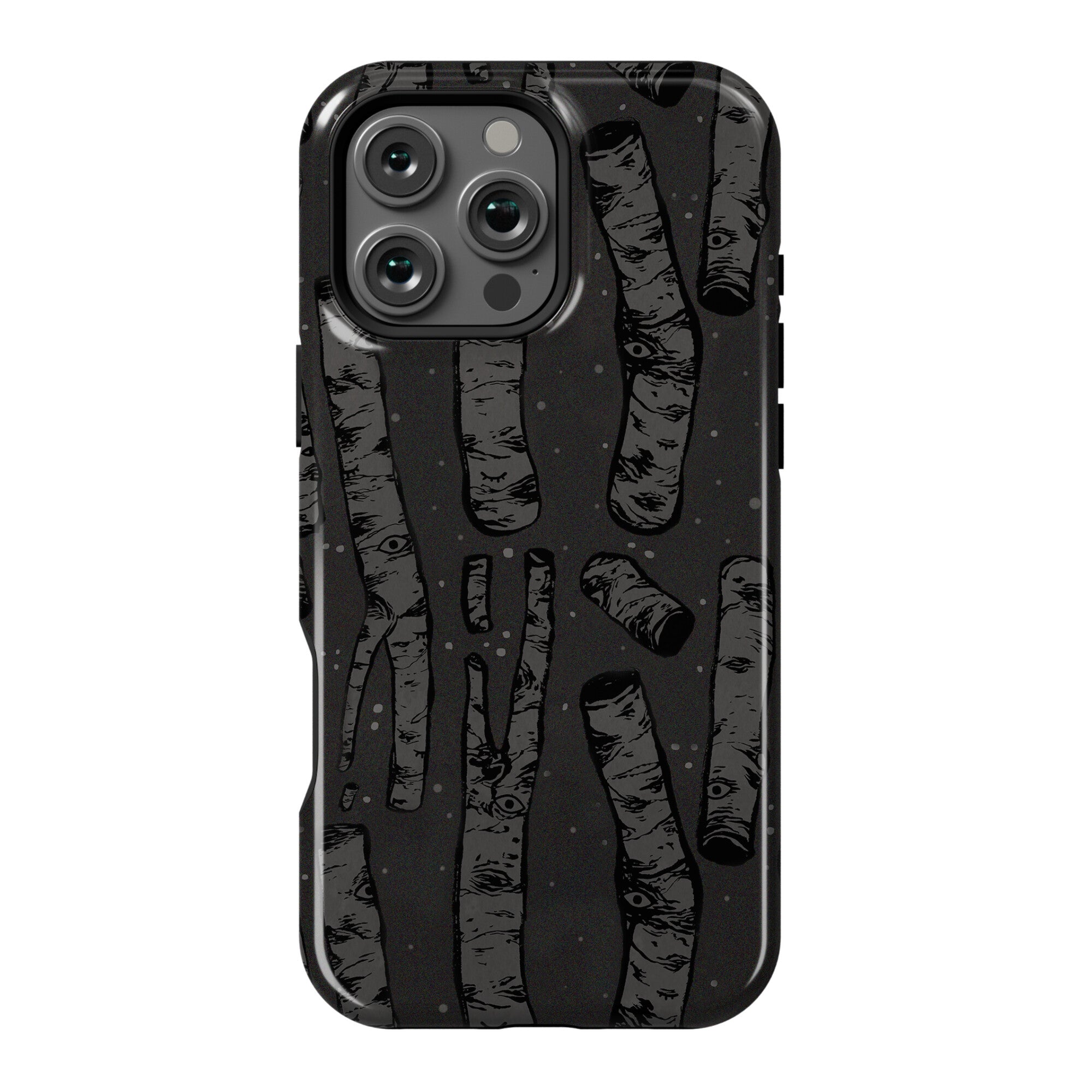 Birch Trees and Runes Phone Case