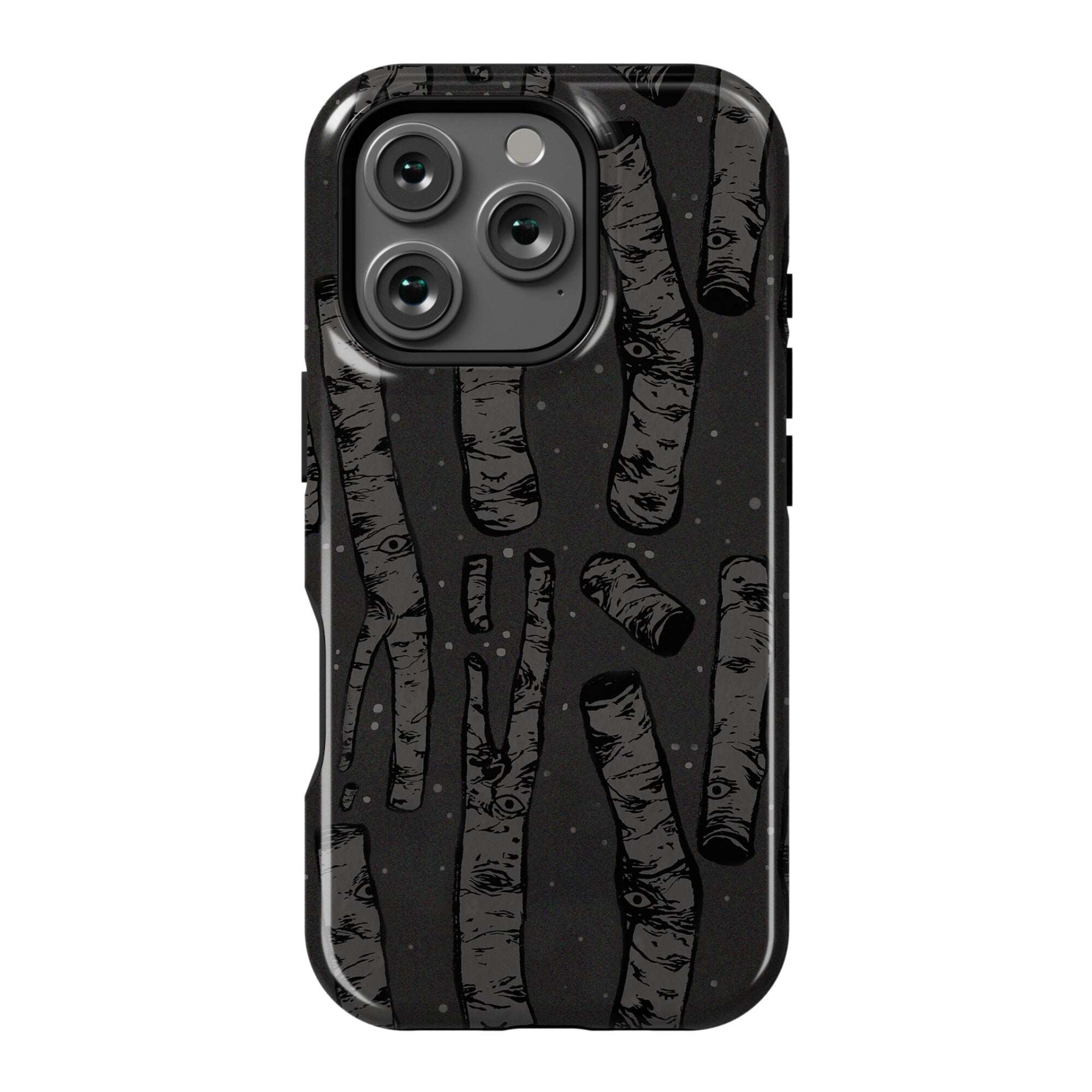 Birch Trees and Runes Phone Case