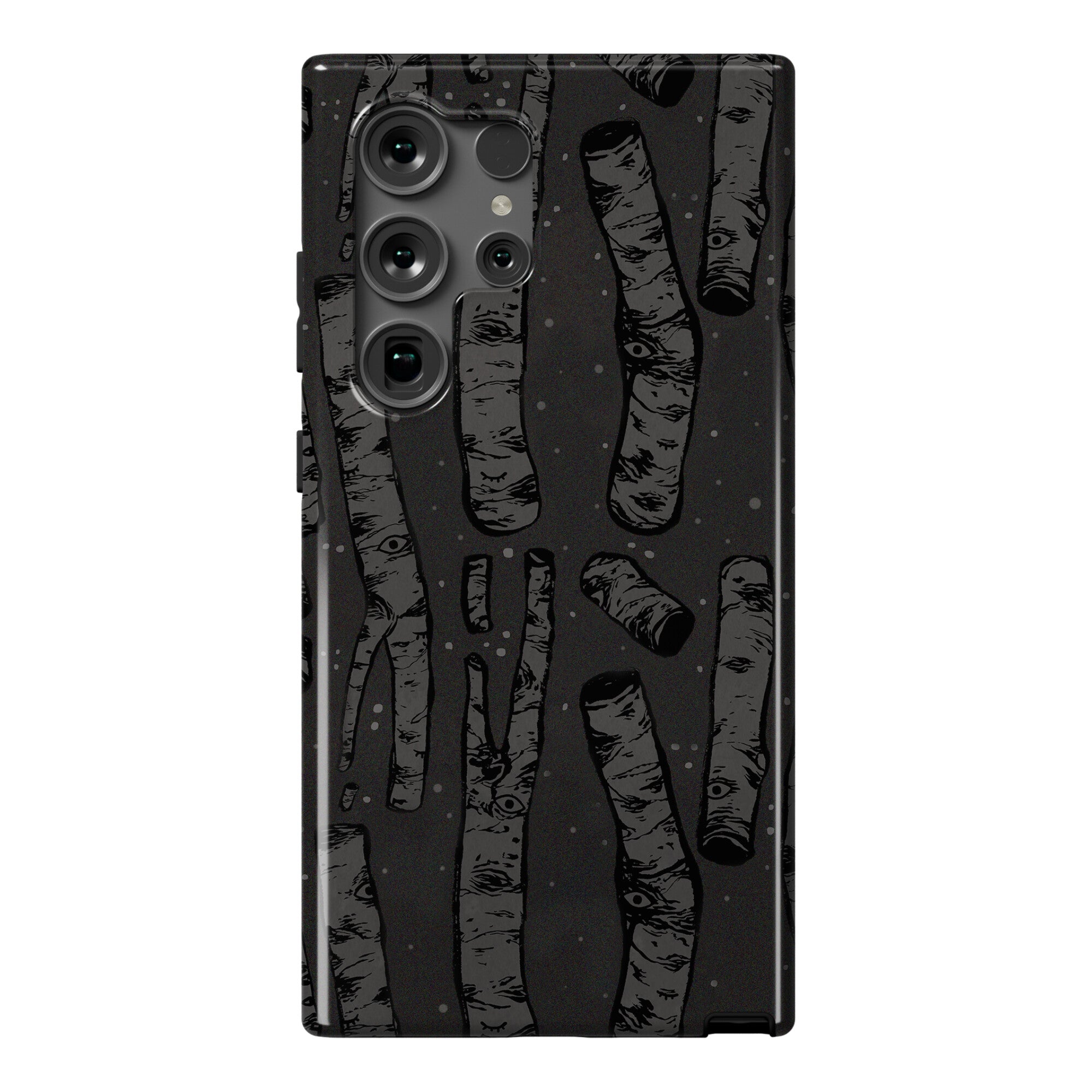 Birch Trees and Runes Phone Case