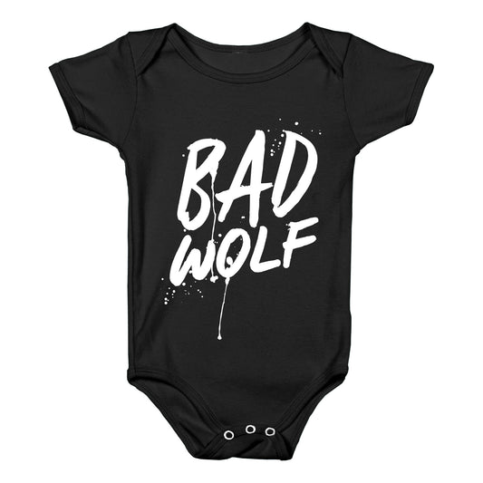 Doctor Who Bad Wolf Baby One-Piece