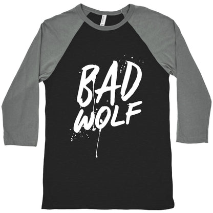 Doctor Who Bad Wolf Baseball Tee