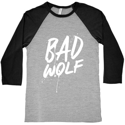Doctor Who Bad Wolf Baseball Tee