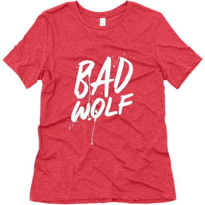 Doctor Who Bad Wolf Womens Triblend Tee
