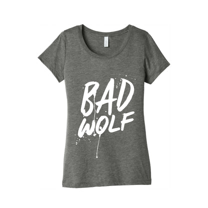 Doctor Who Bad Wolf Womens Triblend Tee