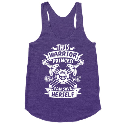 This Warrior Princess Can Save Herself Racerback Tank