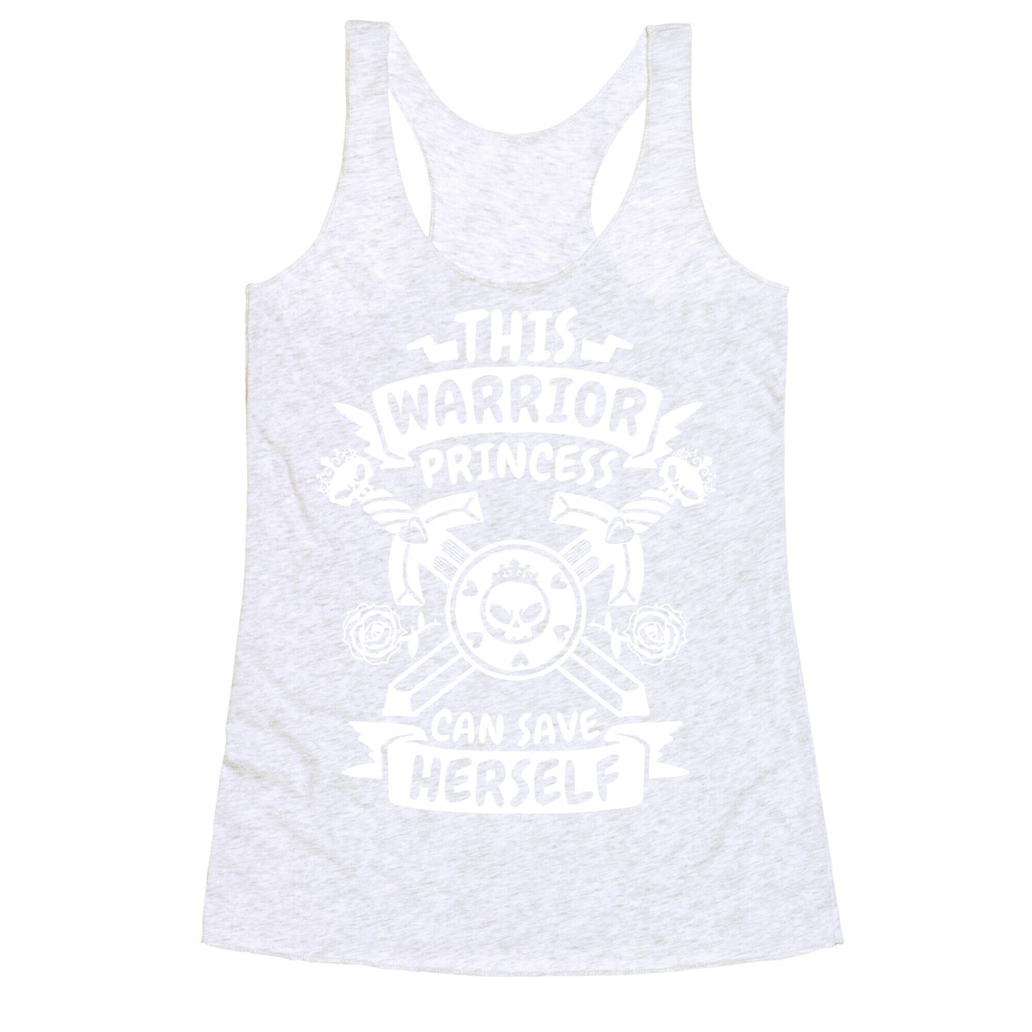 This Warrior Princess Can Save Herself Racerback Tank