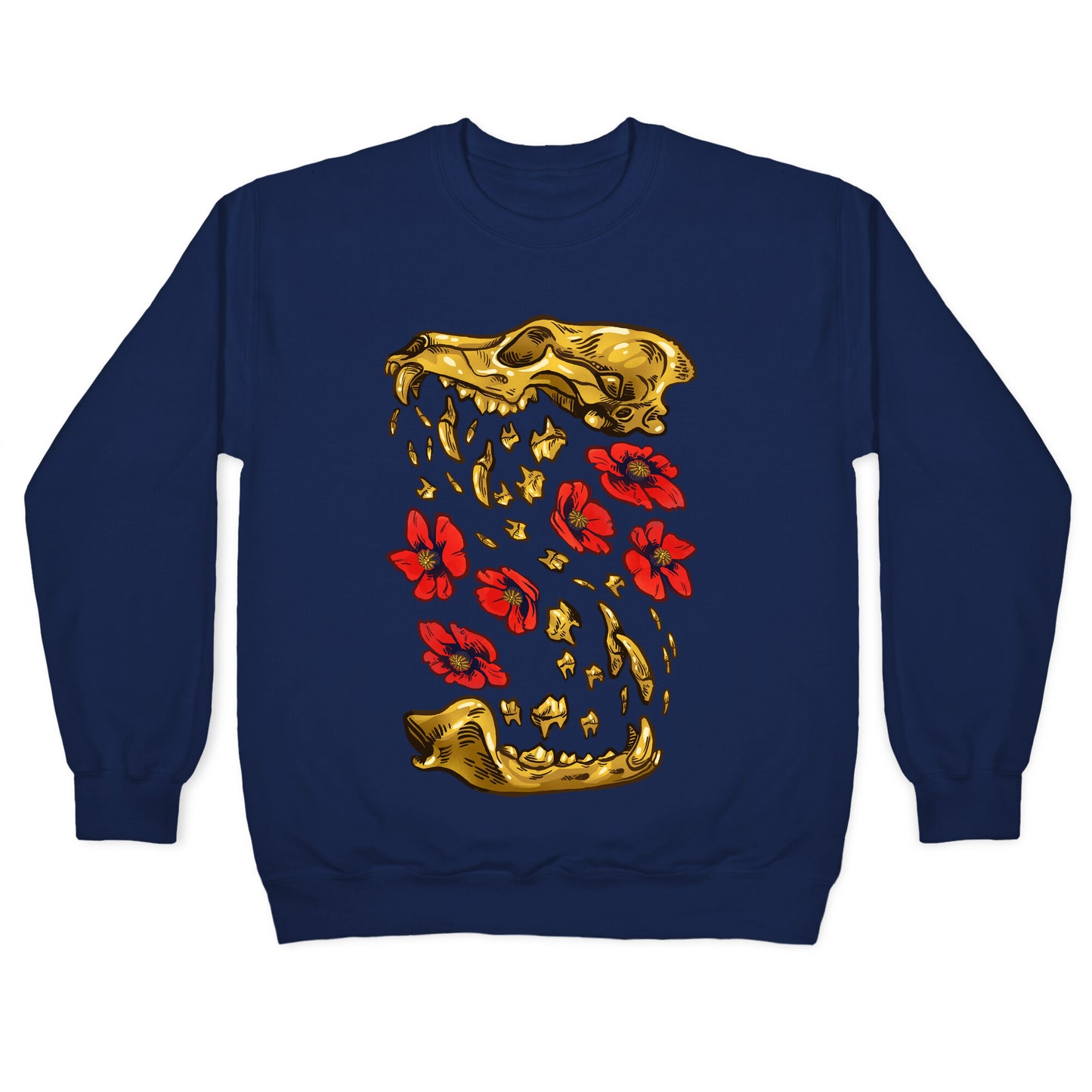 Coyote's Golden Skull Crewneck Sweatshirt