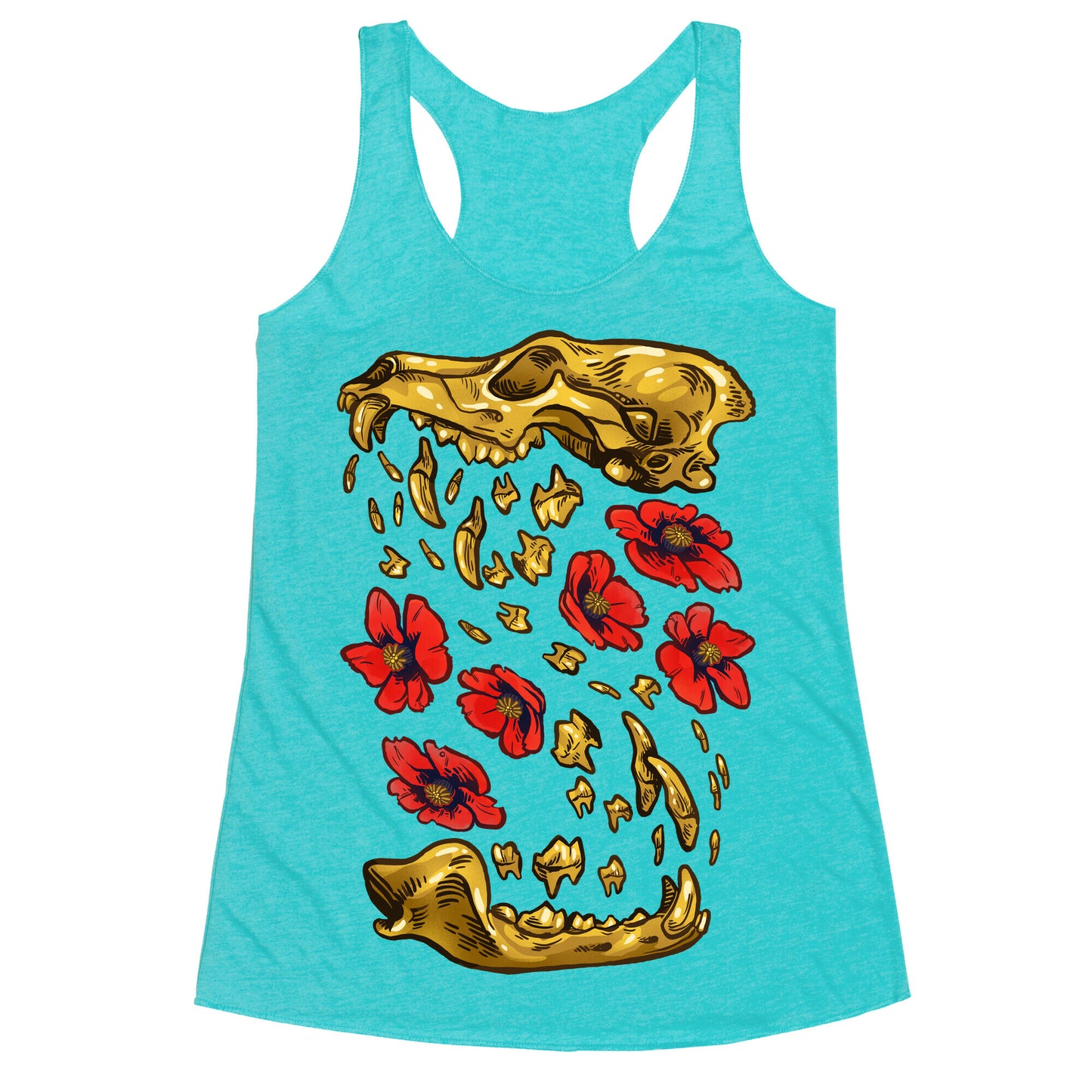 Coyote's Golden Skull Racerback Tank