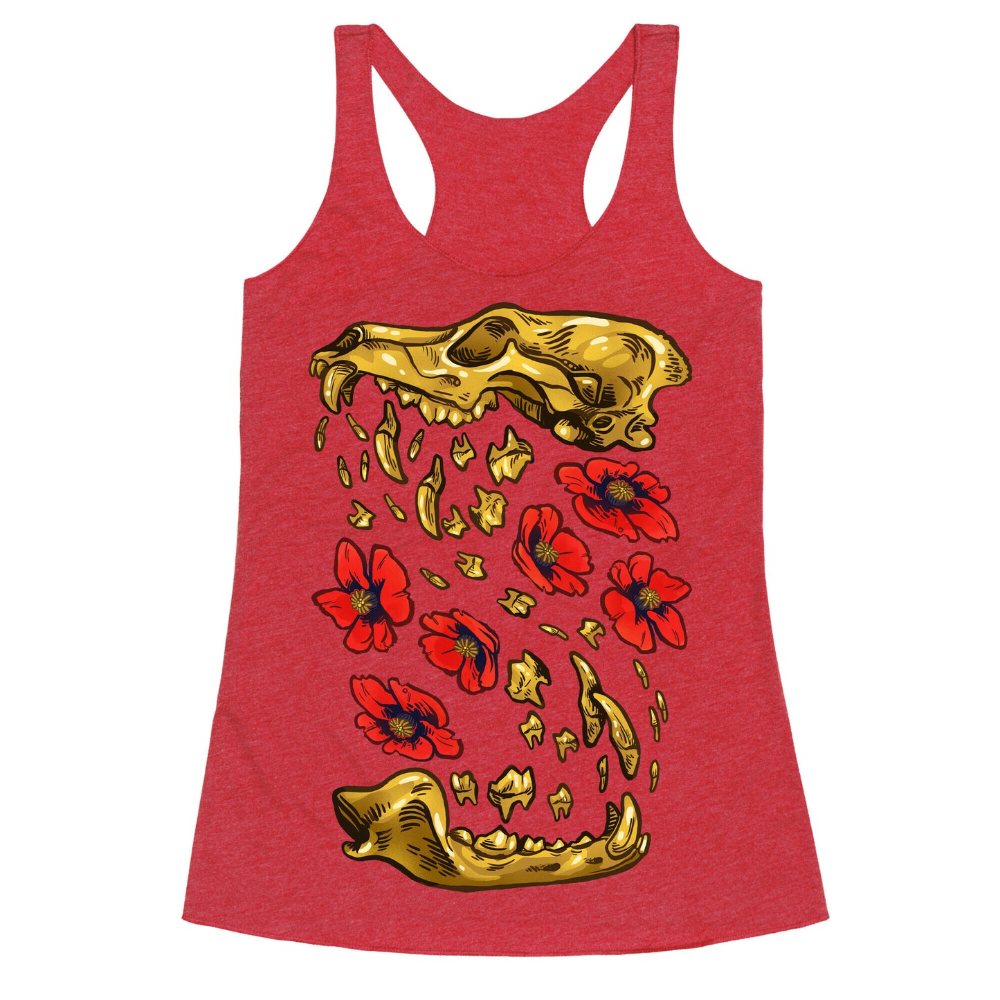 Coyote's Golden Skull Racerback Tank