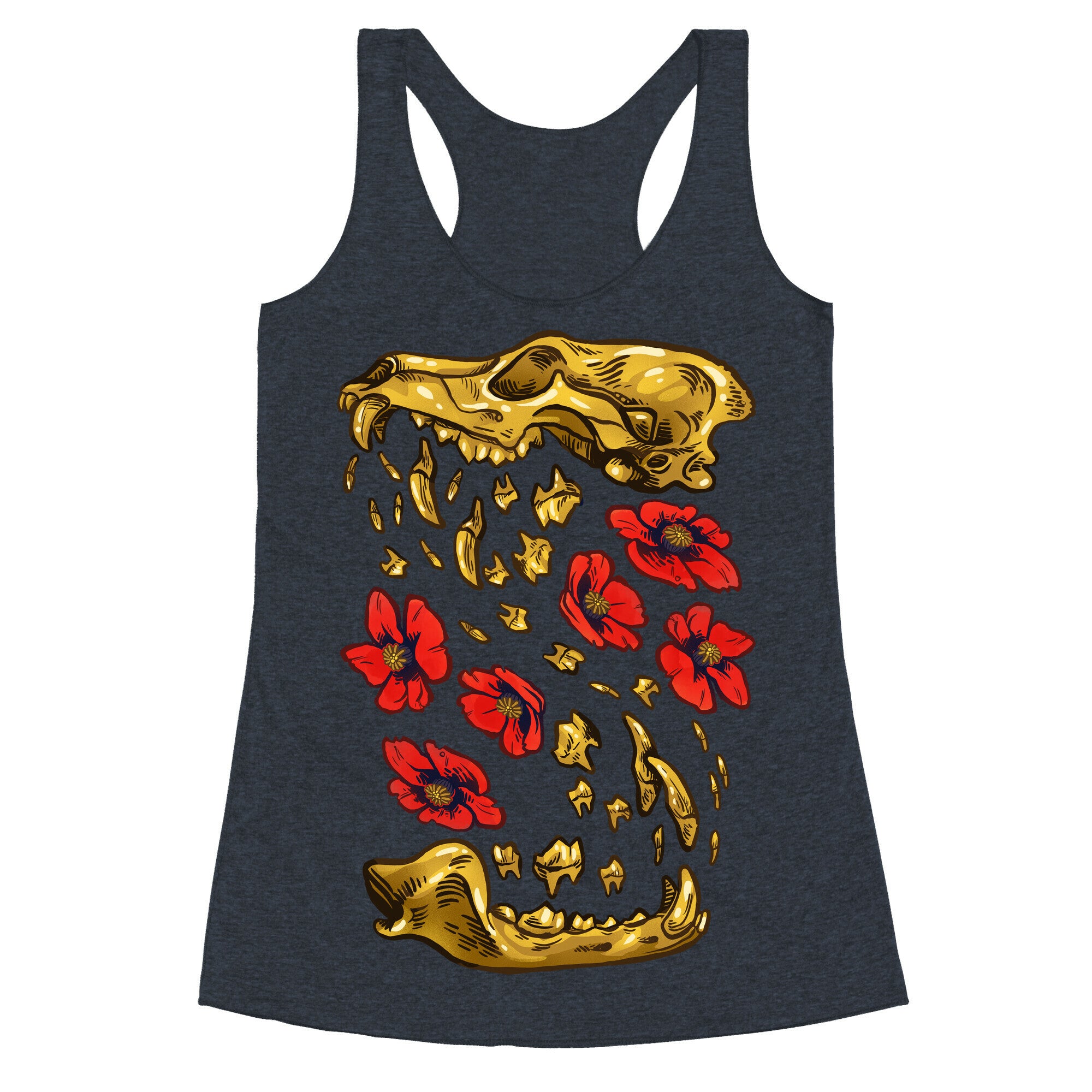 Coyote's Golden Skull Racerback Tank
