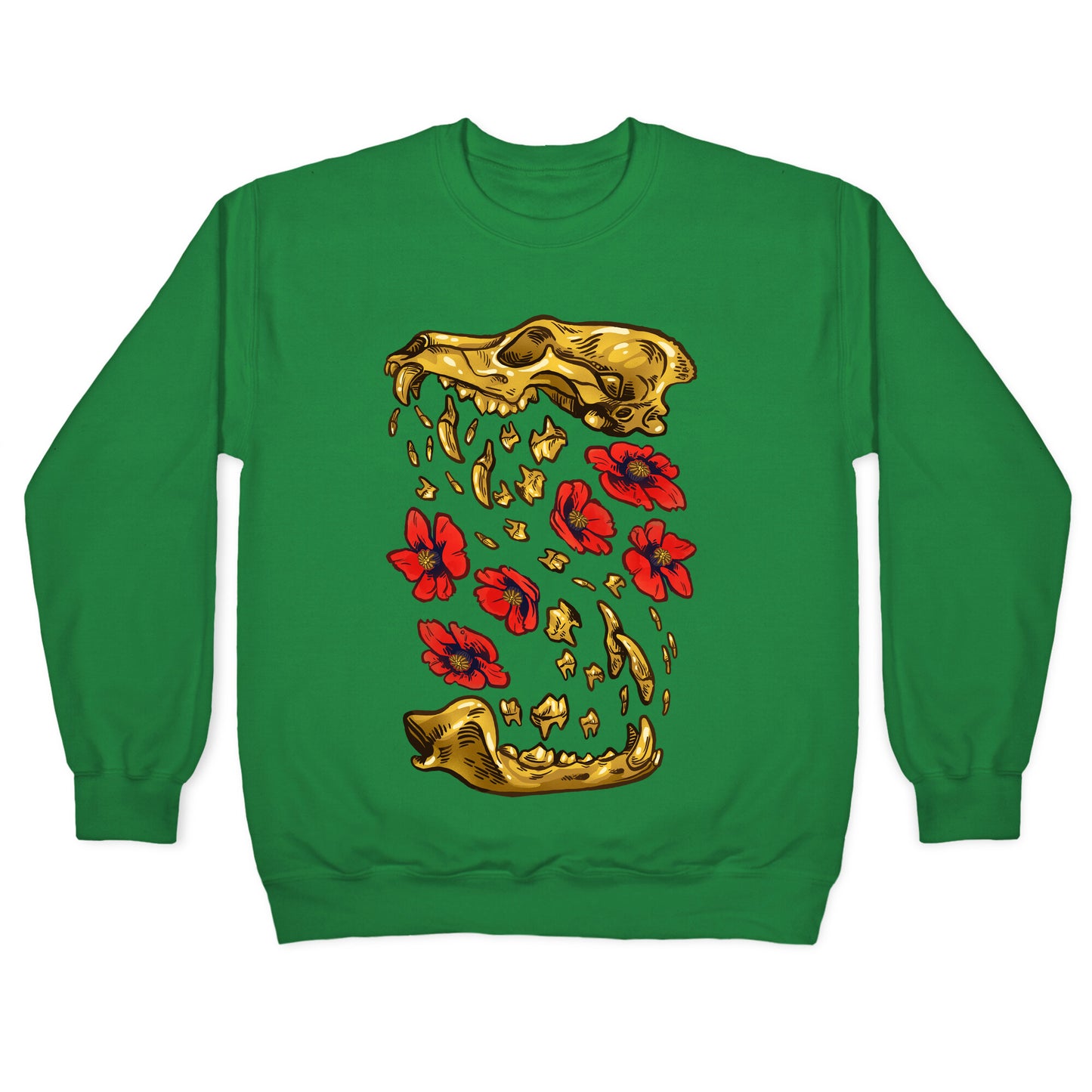 Coyote's Golden Skull Crewneck Sweatshirt