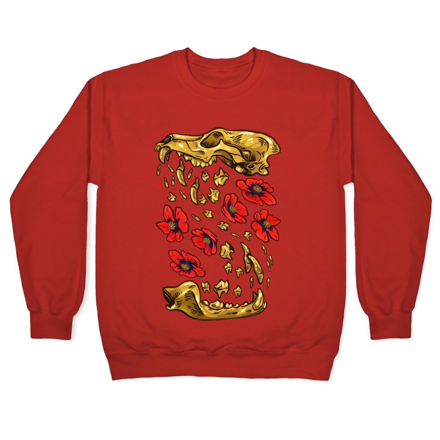Coyote's Golden Skull Crewneck Sweatshirt
