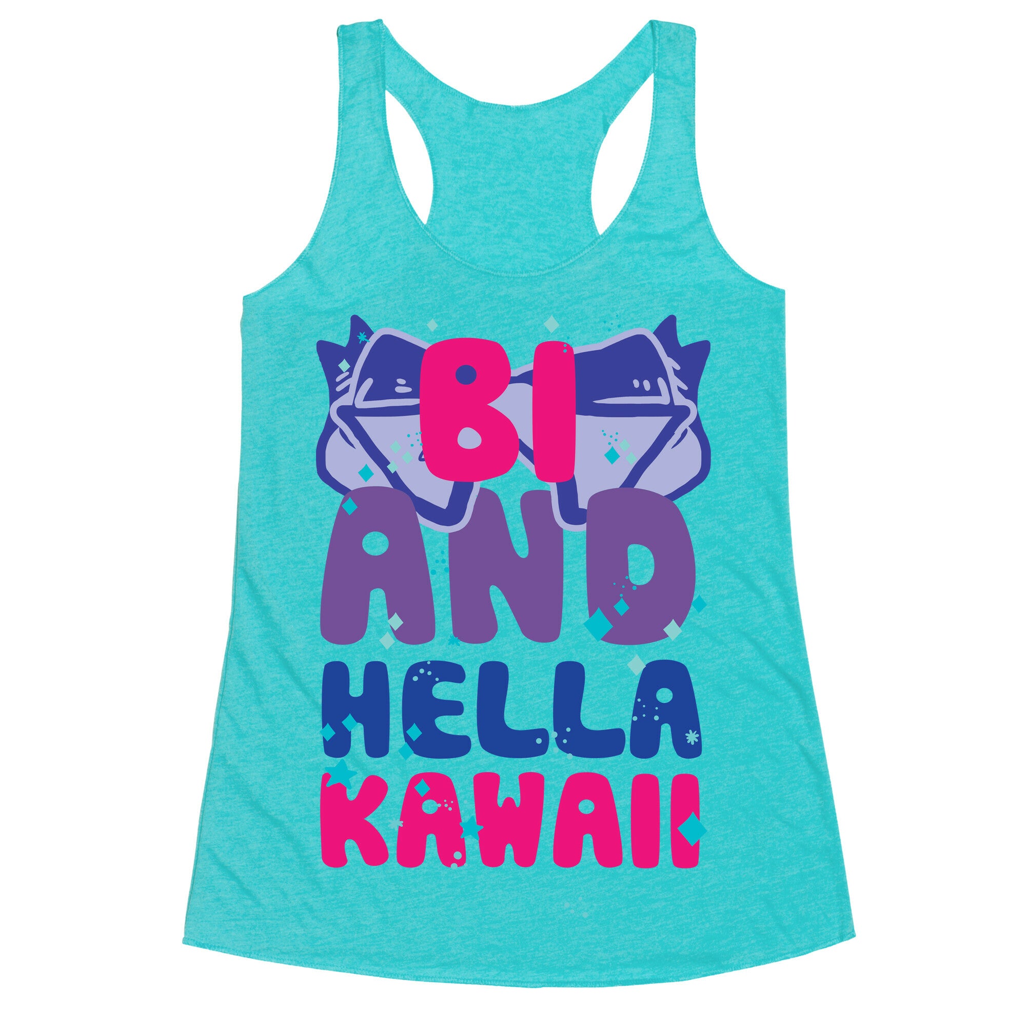 Bi And Hella Kawaii Racerback Tank