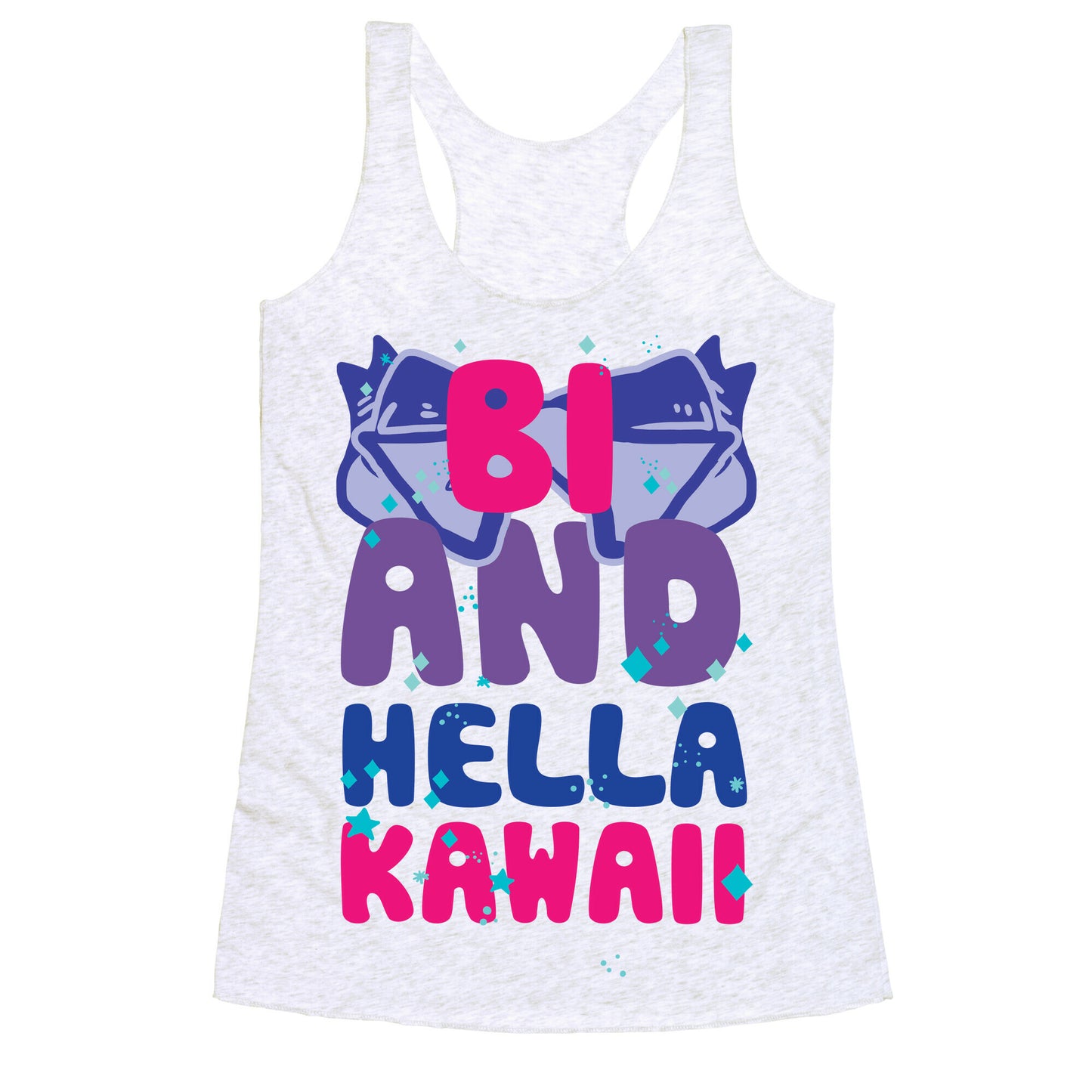 Bi And Hella Kawaii Racerback Tank