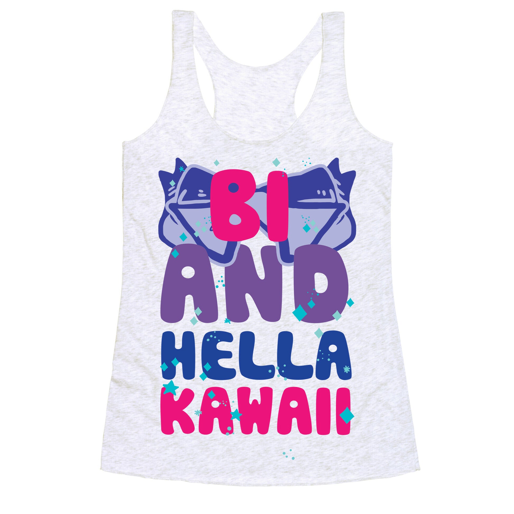 Bi And Hella Kawaii Racerback Tank