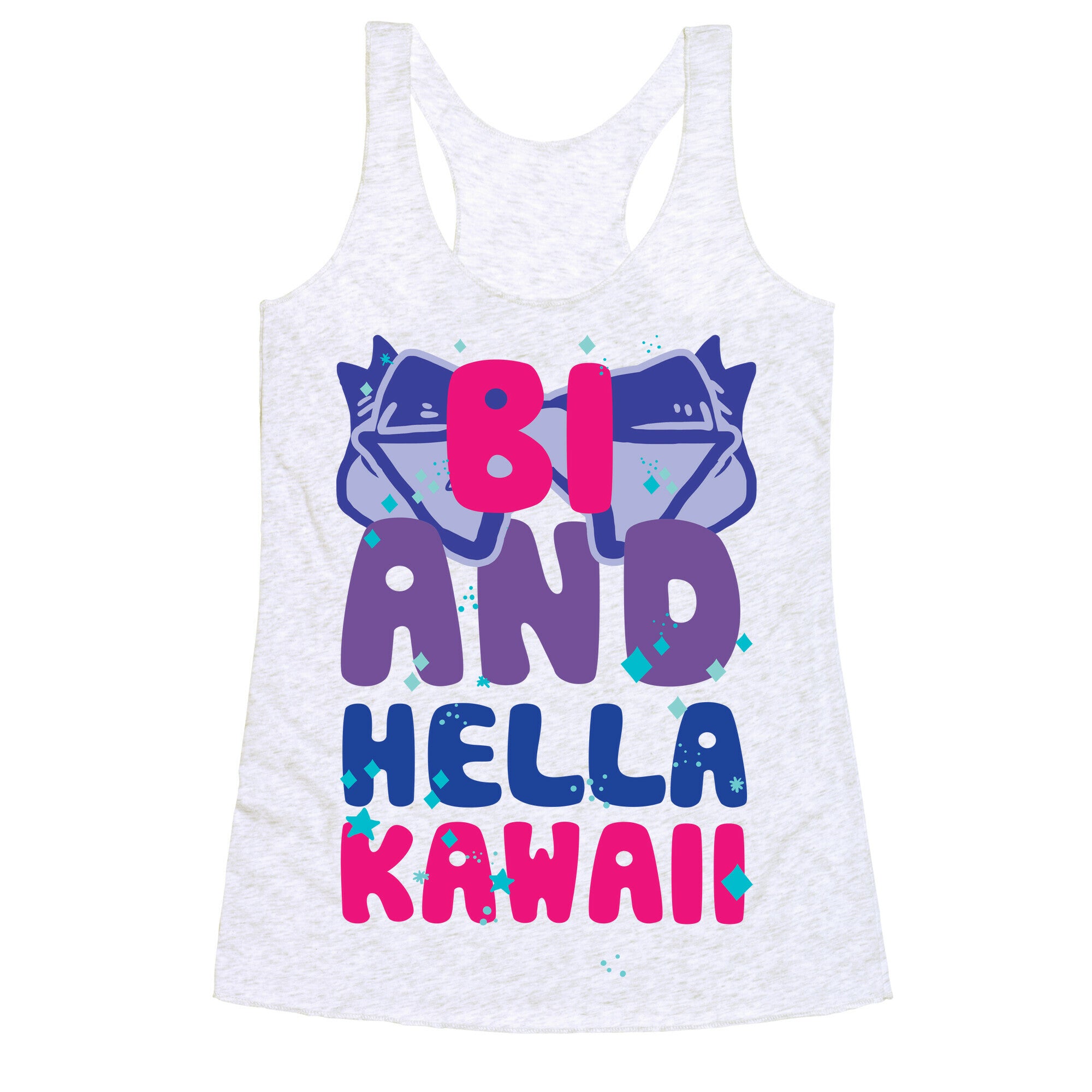 Bi And Hella Kawaii Racerback Tank