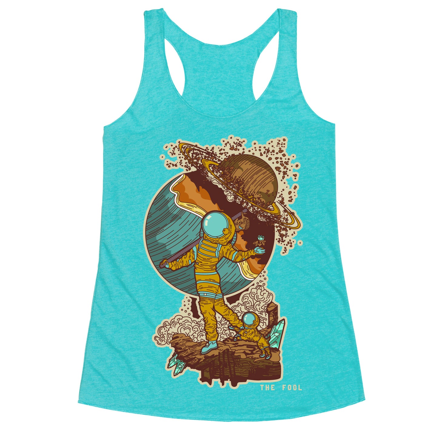 The Fool in Space Racerback Tank