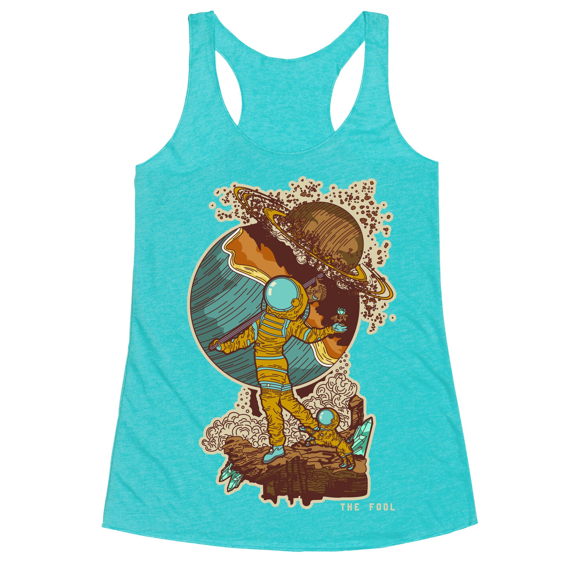 The Fool in Space Racerback Tank