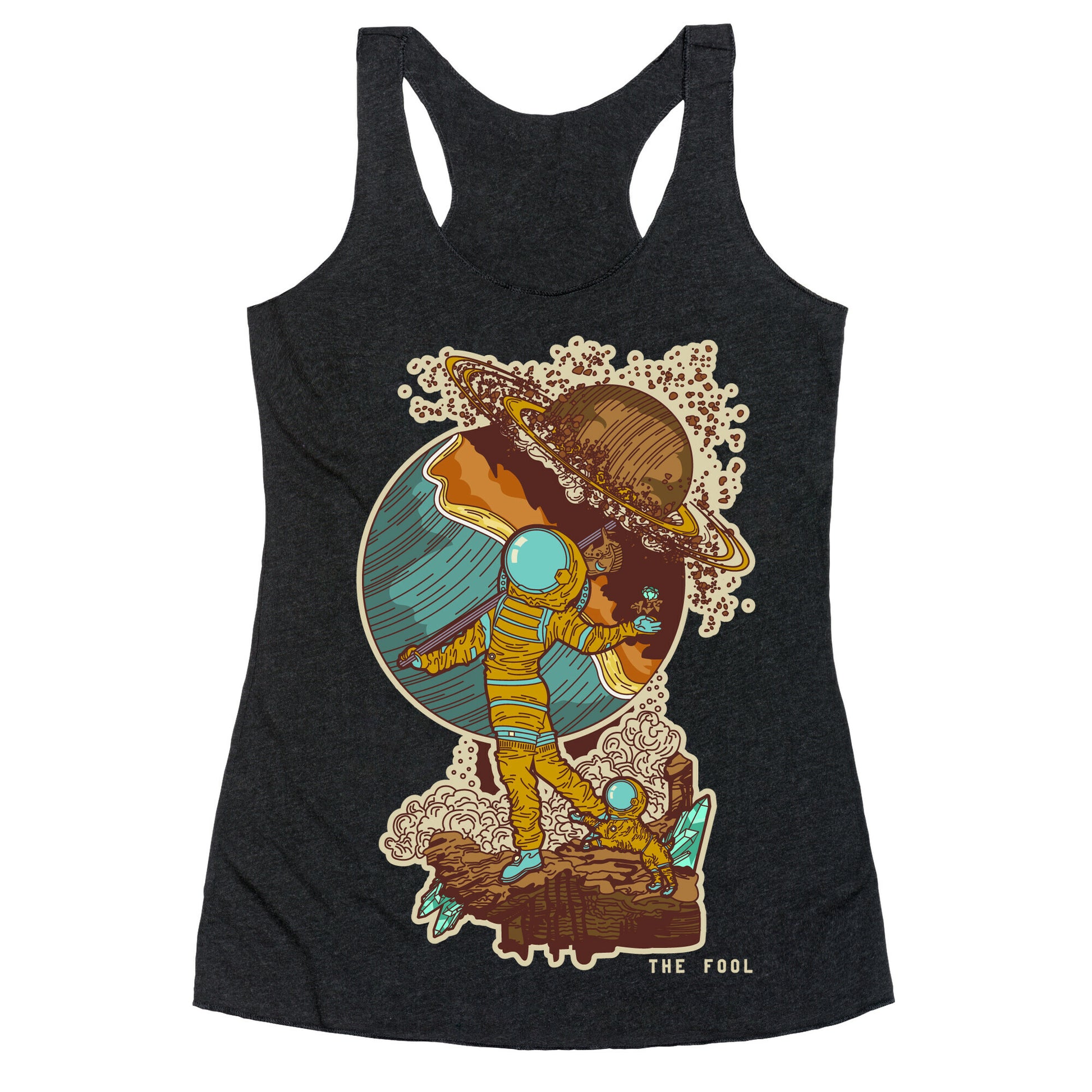 The Fool in Space Racerback Tank