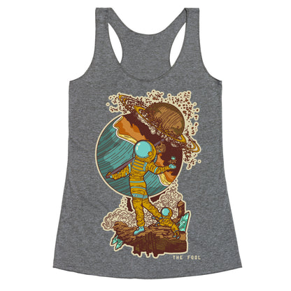 The Fool in Space Racerback Tank