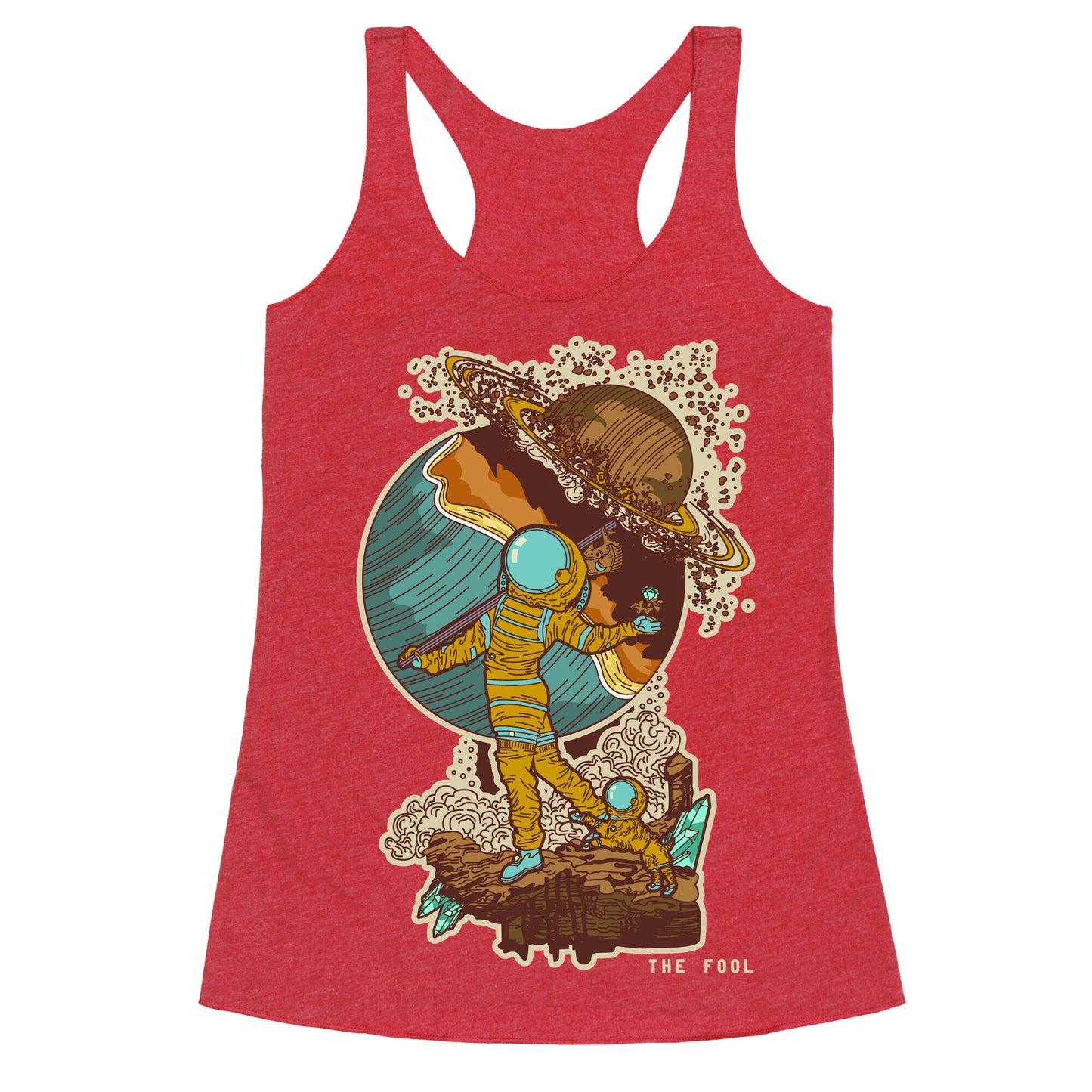 The Fool in Space Racerback Tank