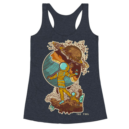 The Fool in Space Racerback Tank