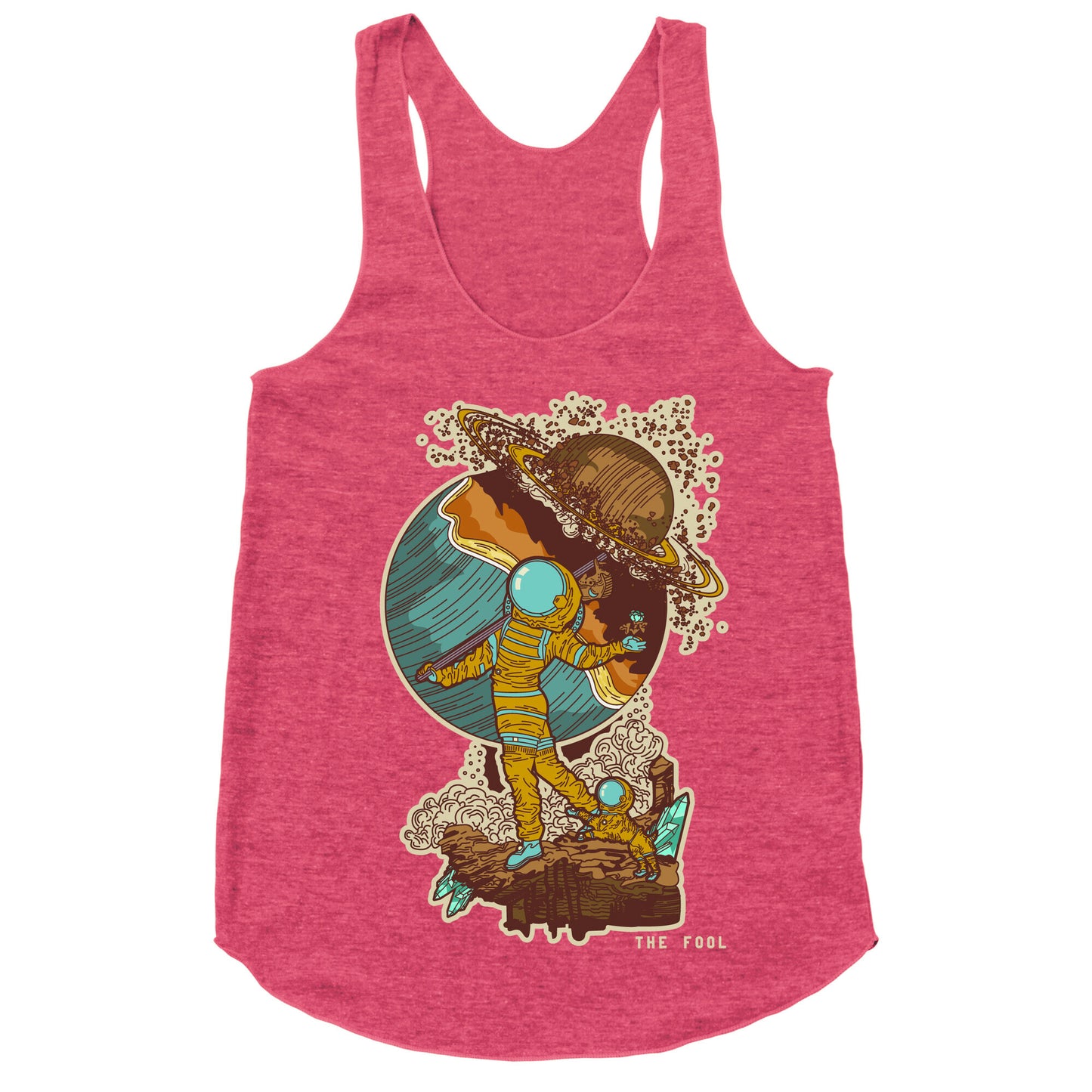 The Fool in Space Racerback Tank