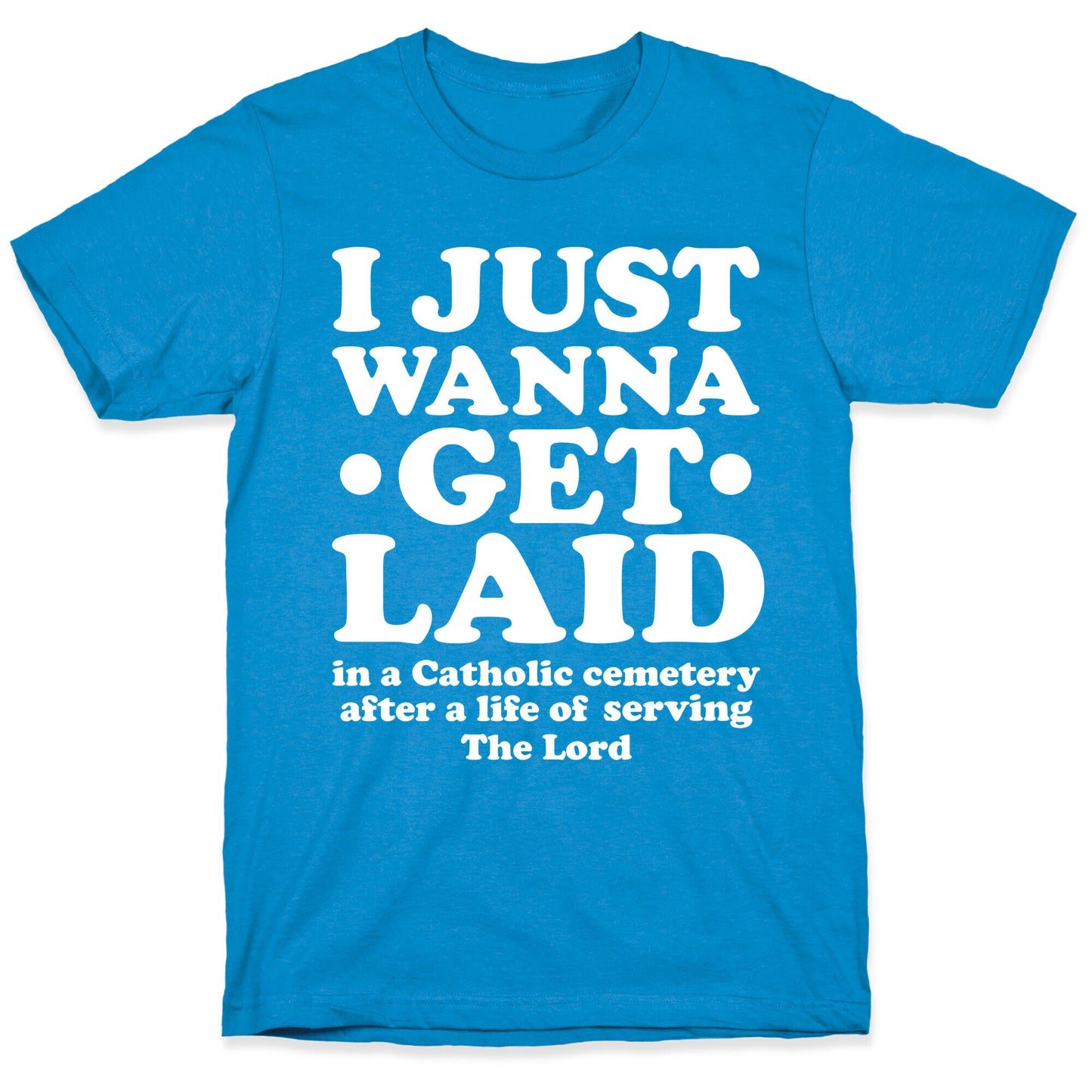 I Just Wanna Get Laid... in a Catholic Cemetery T-Shirt