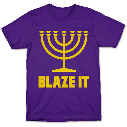 Blaze It Menorah T-Shirt