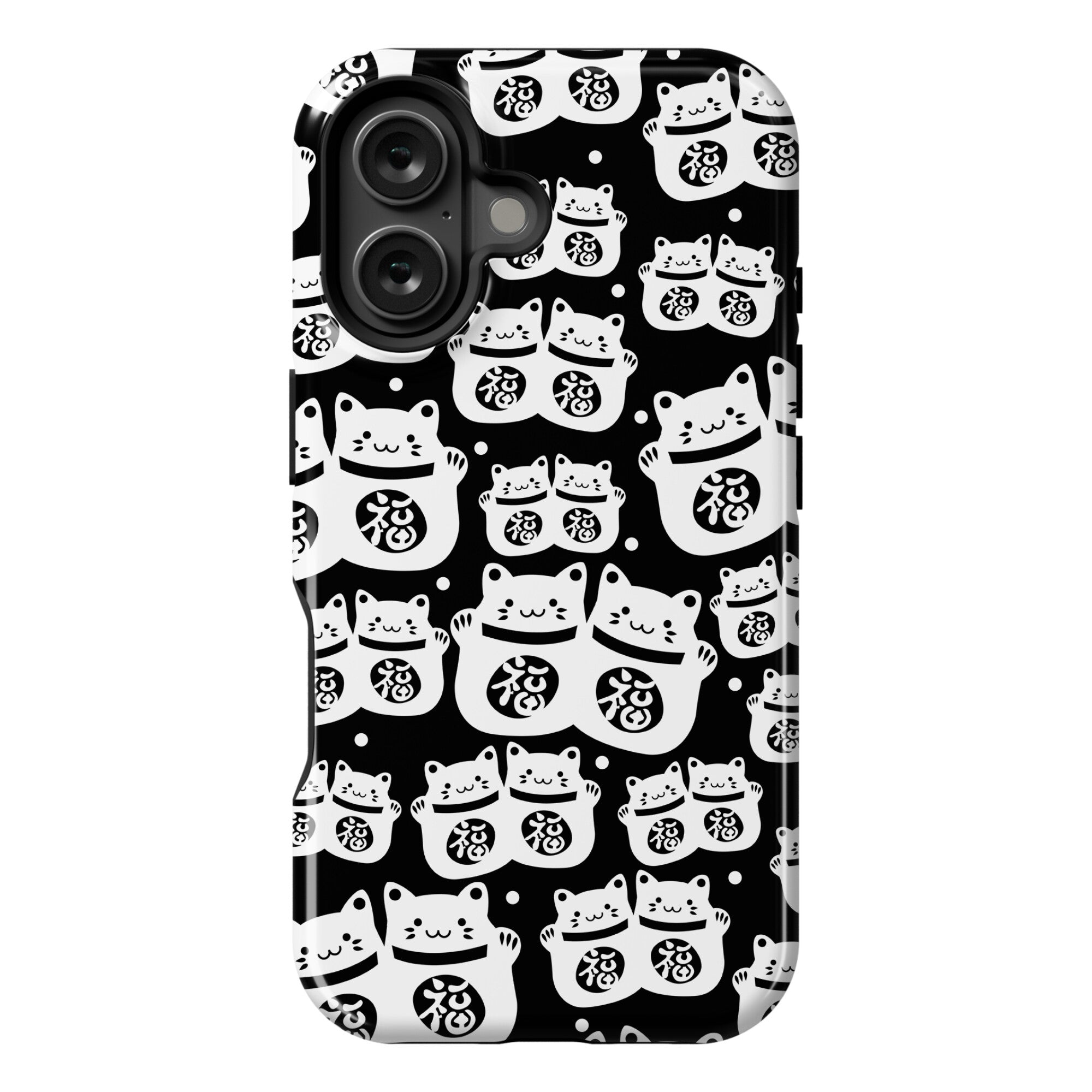 Lucky Cat Pattern Phone Case