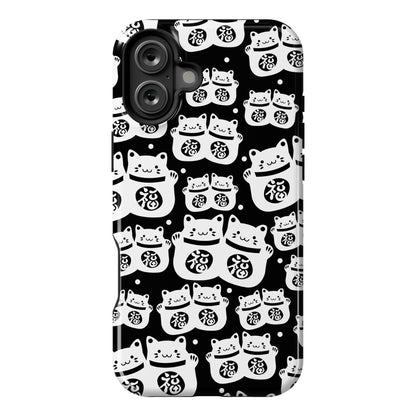 Lucky Cat Pattern Phone Case