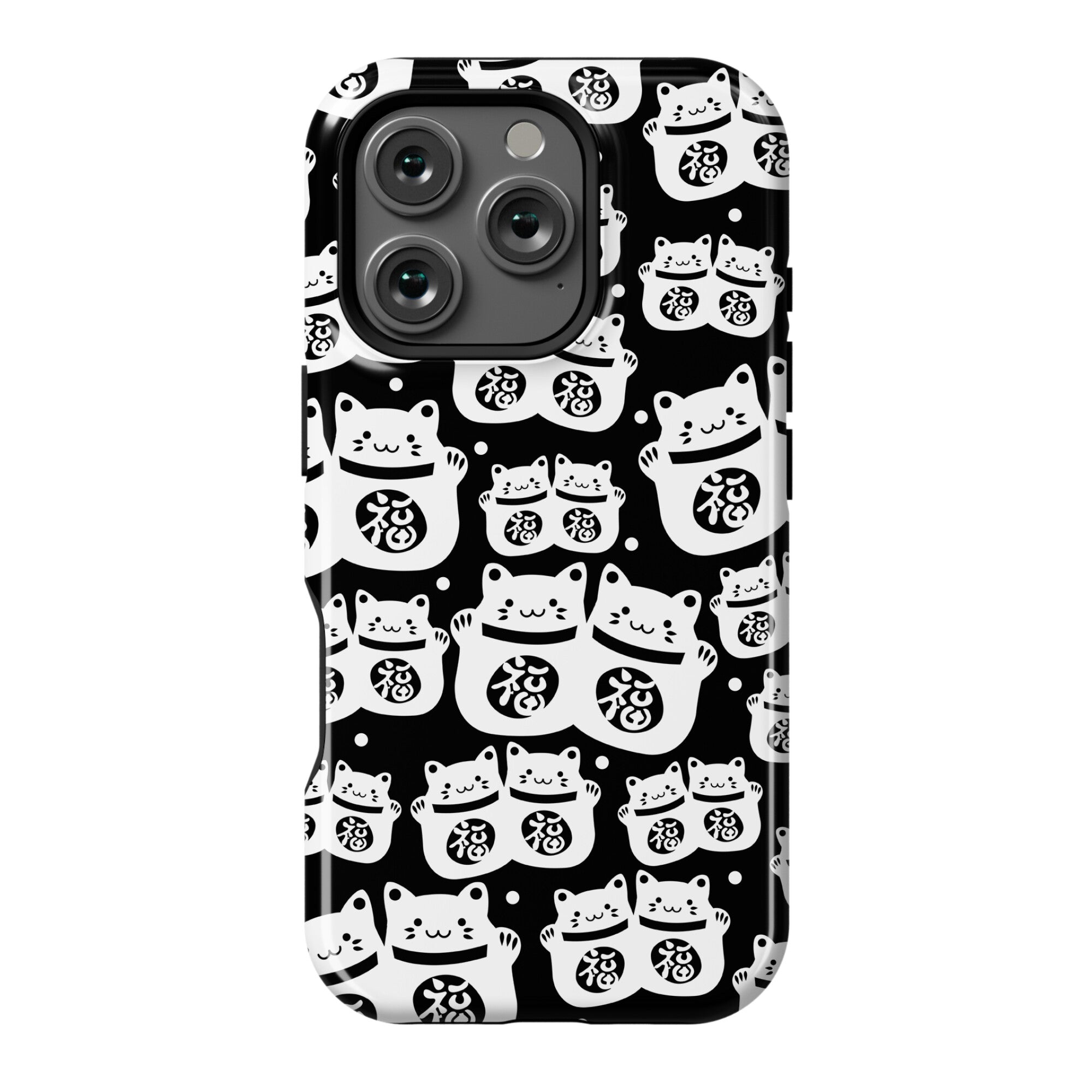 Lucky Cat Pattern Phone Case