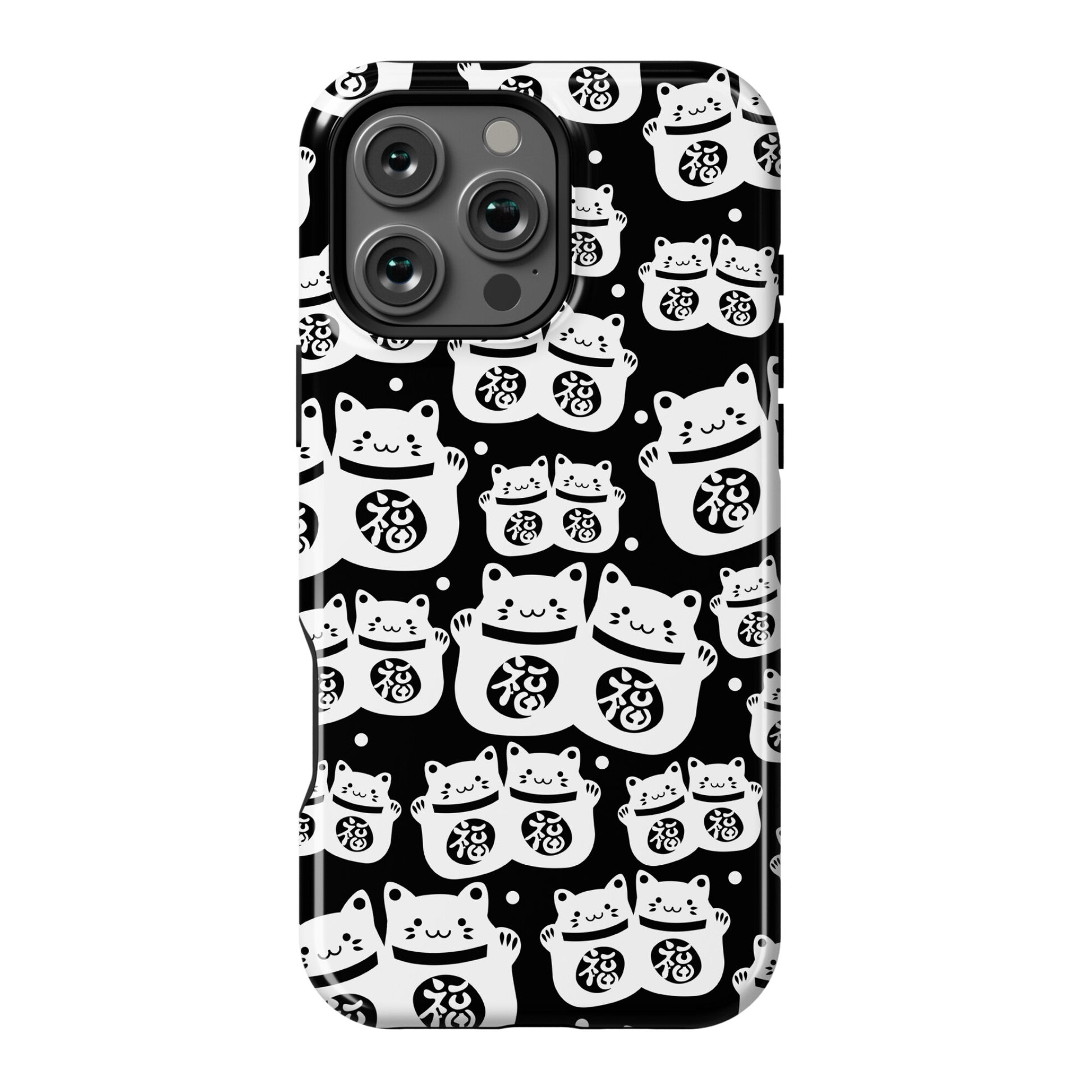 Lucky Cat Pattern Phone Case