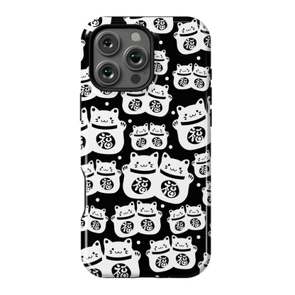 Lucky Cat Pattern Phone Case