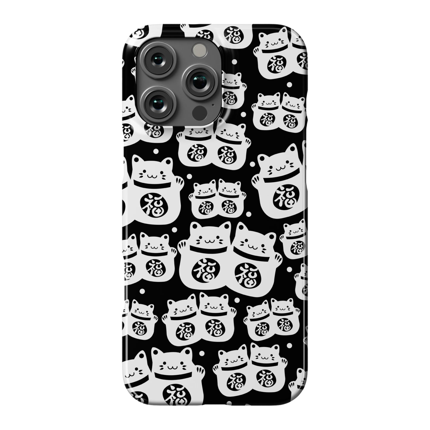Lucky Cat Pattern Phone Case