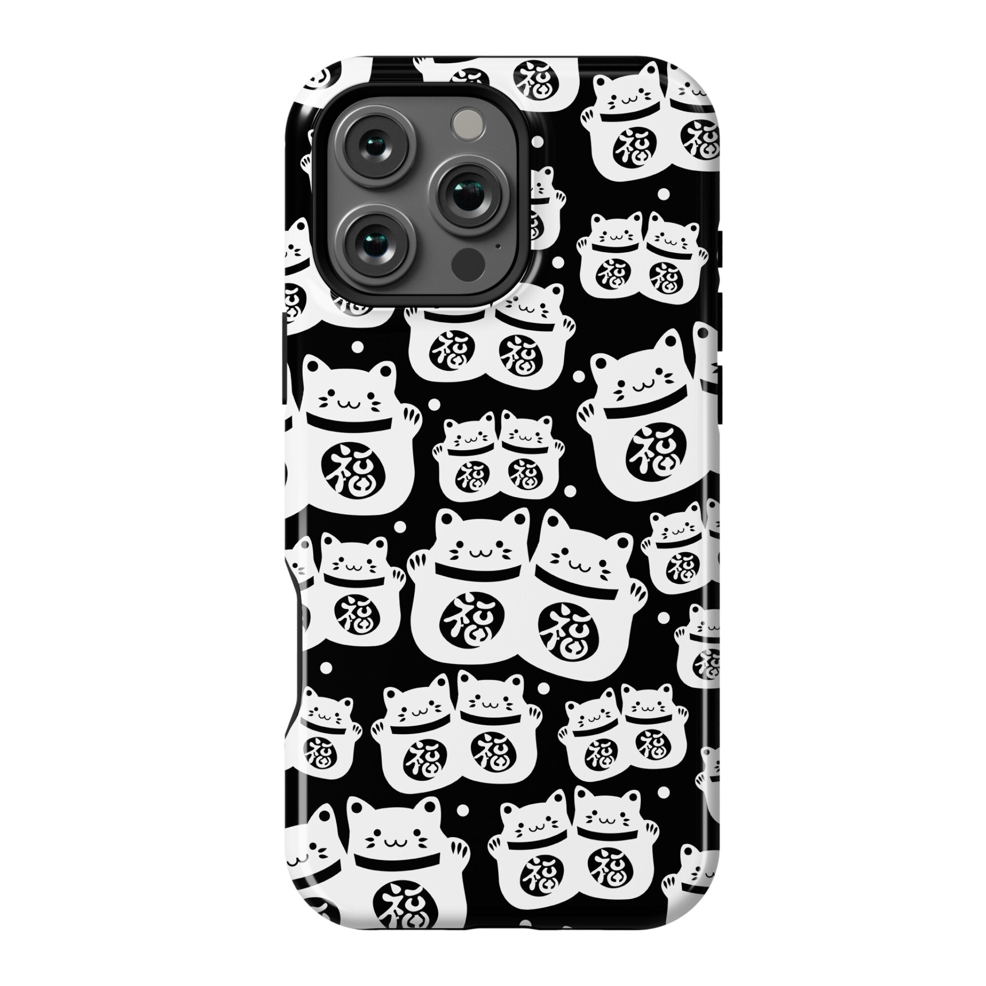 Lucky Cat Pattern Phone Case