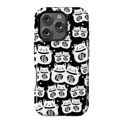 Lucky Cat Pattern Phone Case