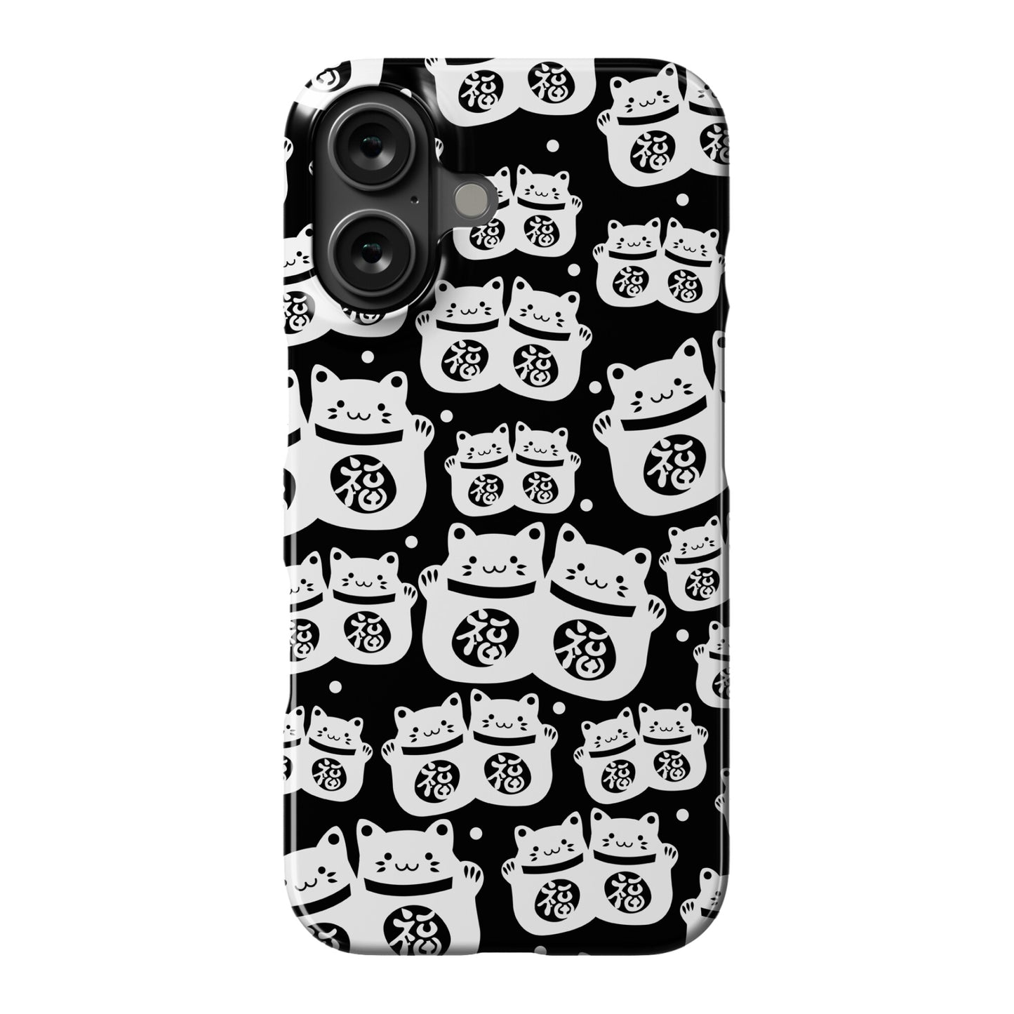 Lucky Cat Pattern Phone Case