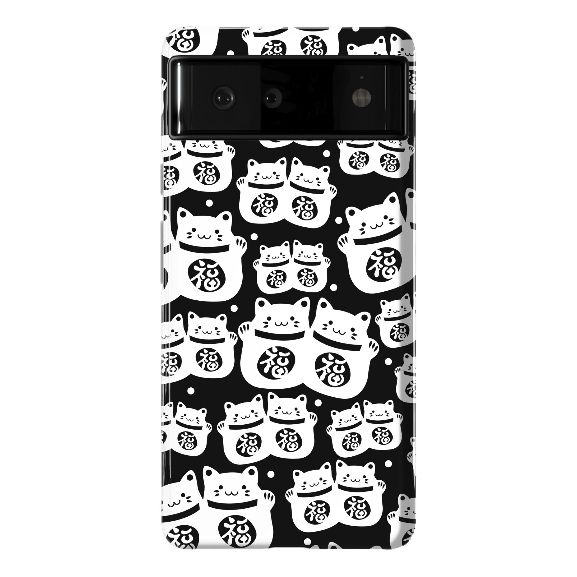Lucky Cat Pattern Phone Case