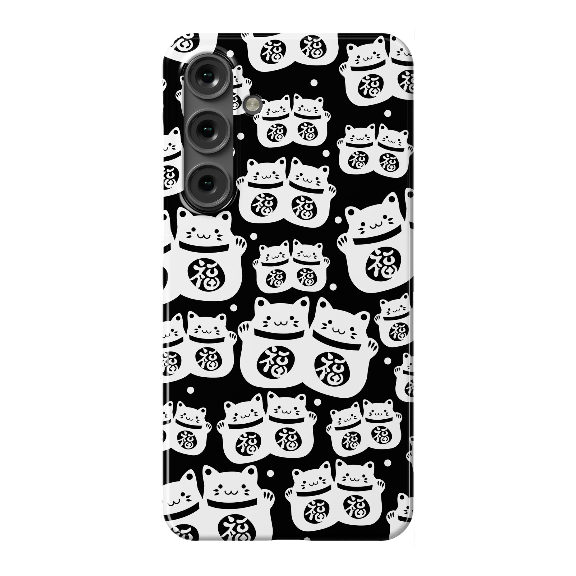 Lucky Cat Pattern Phone Case